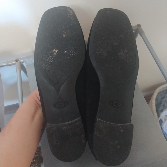 Tod's Black Suede Gommino Driving Loafers size 37 - Picture 12 of 14